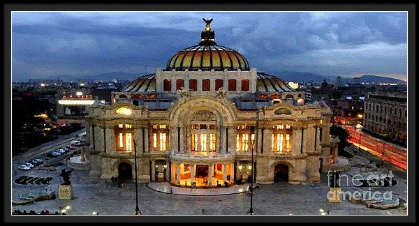 Framed Print - Palacio De Bellas Artes Mexico