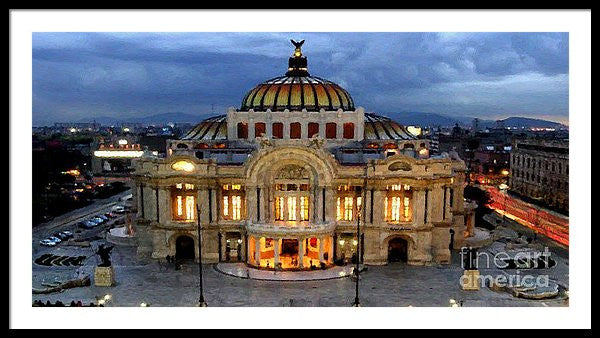 Framed Print - Palacio De Bellas Artes Mexico