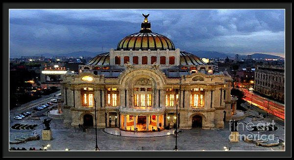 Framed Print - Palacio De Bellas Artes Mexico