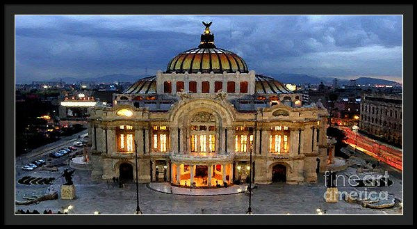 Framed Print - Palacio De Bellas Artes Mexico