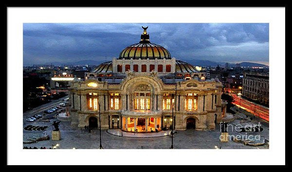 Framed Print - Palacio De Bellas Artes Mexico