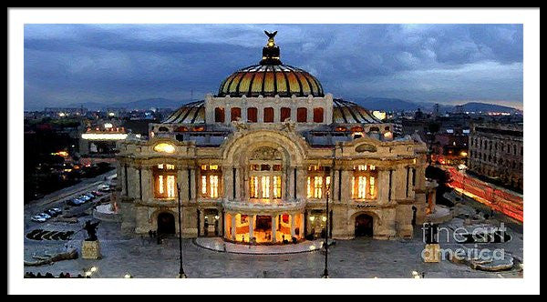 Framed Print - Palacio De Bellas Artes Mexico