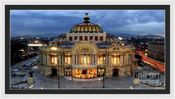 Framed Print - Palacio De Bellas Artes Mexico