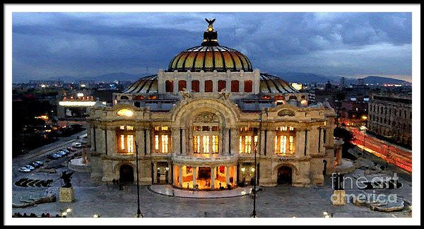 Framed Print - Palacio De Bellas Artes Mexico