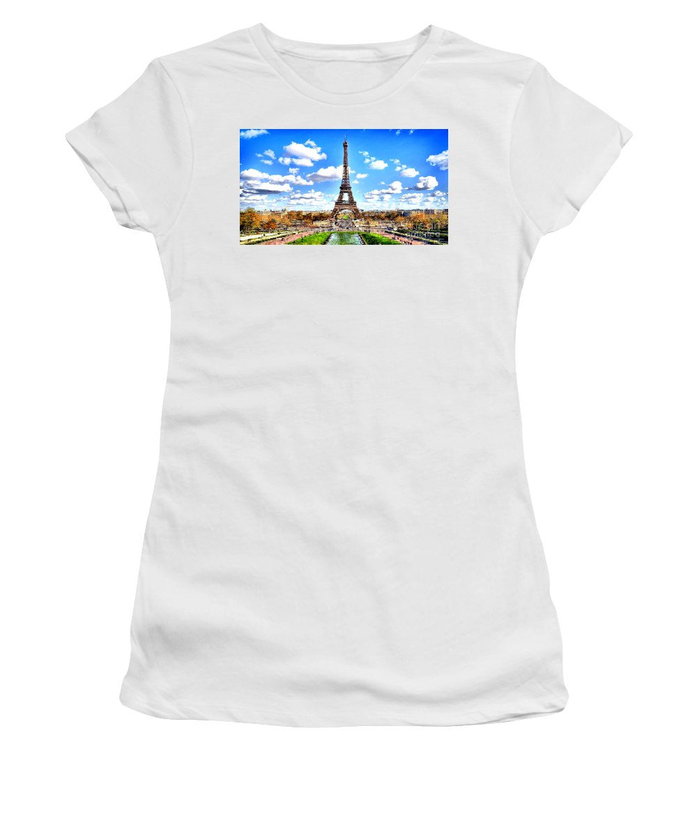 Women's T-Shirt (Junior Cut) - Paris Eiffel Tower