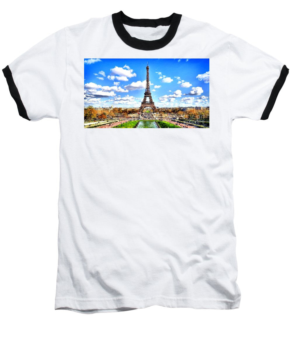 Baseball T-Shirt - Paris Eiffel Tower