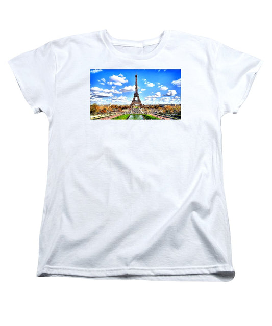 T-shirt femme (coupe standard) - Tour Eiffel Paris