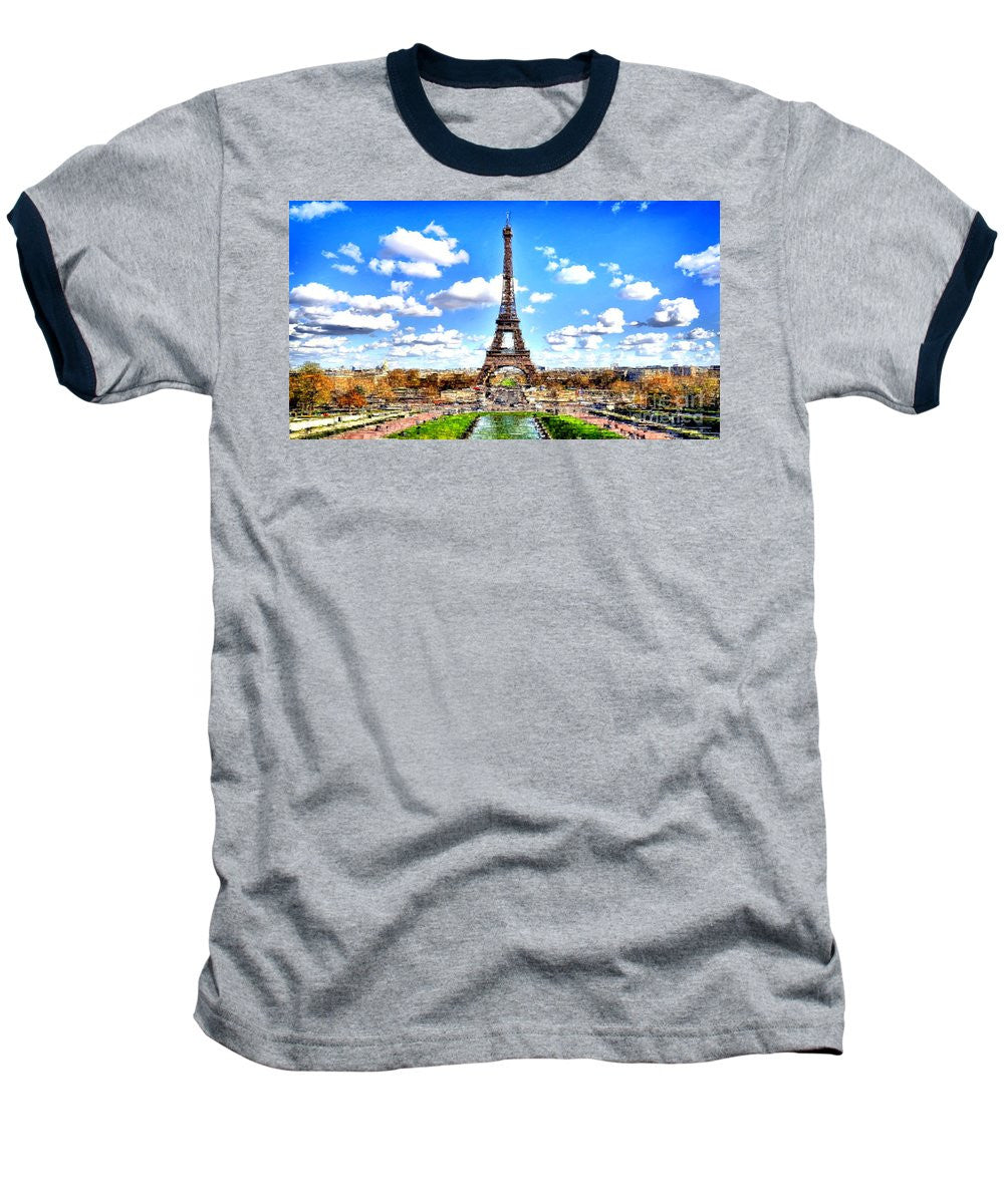 Baseball T-Shirt - Paris Eiffel Tower