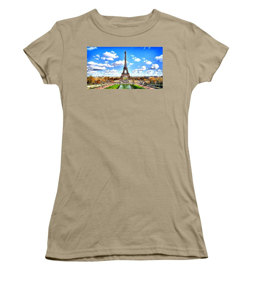 Women's T-Shirt (Junior Cut) - Paris Eiffel Tower