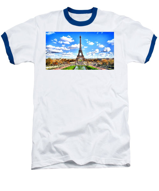 Baseball T-Shirt - Paris Eiffel Tower