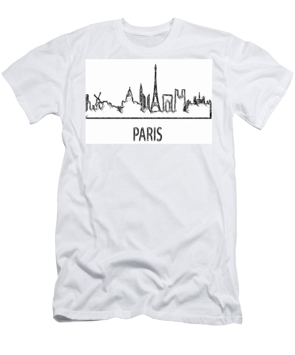 Men's T-Shirt (Slim Fit) - Paris Silouhette Sketch