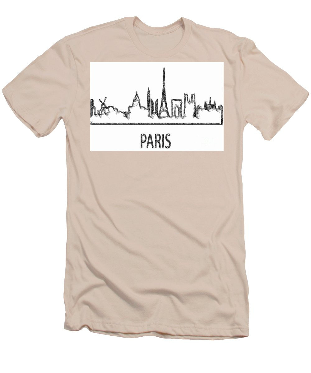 Men's T-Shirt (Slim Fit) - Paris Silouhette Sketch