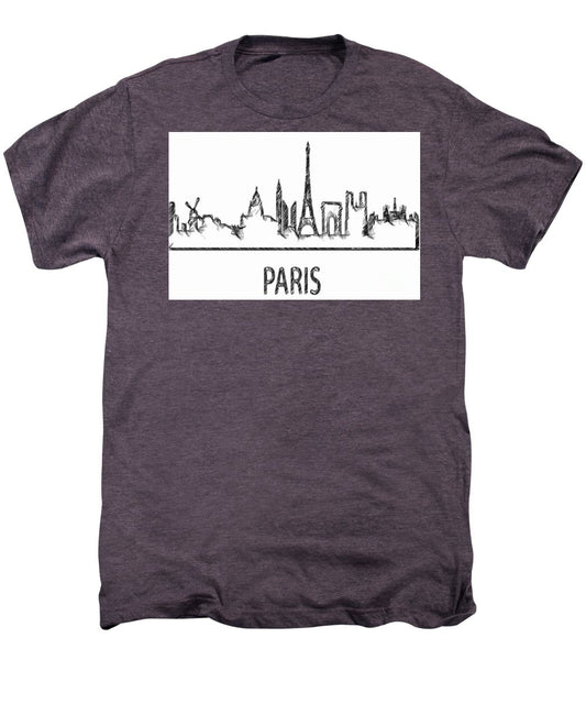 T-shirt Premium Homme - Croquis Silhouette Paris