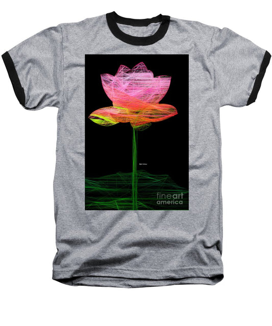 Baseball T-Shirt - Pink Flower