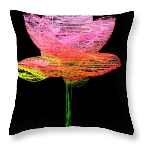 Coussin décoratif - Fleur rose