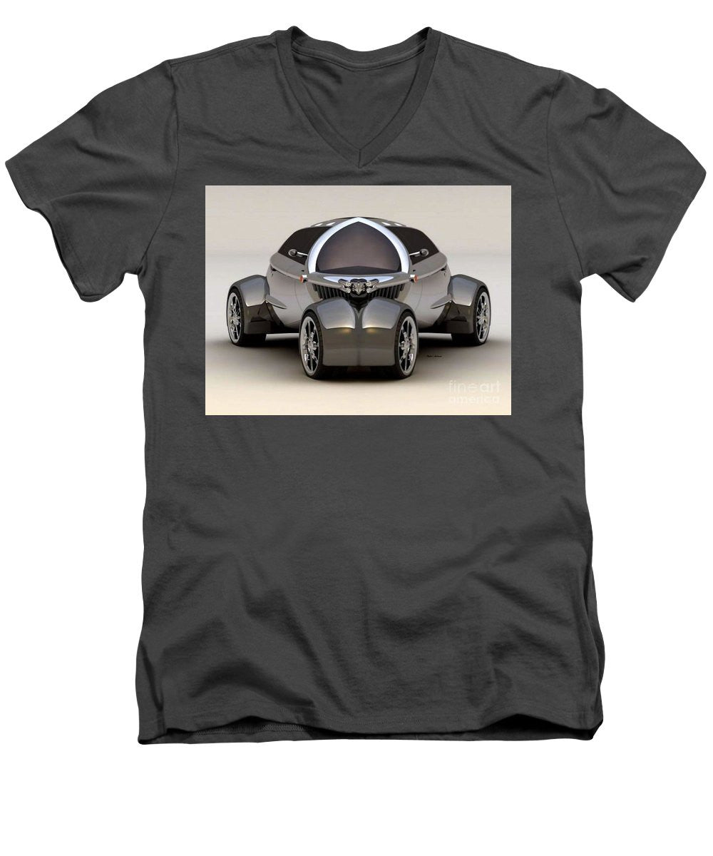 T-shirt col V pour homme - Platinum Car 010