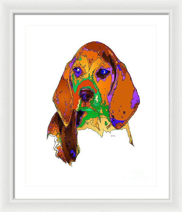 Framed Print - Pookie. Pet Series