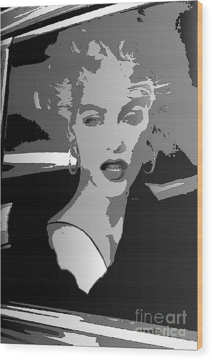 Wood Print - Pop Art Marilyn
