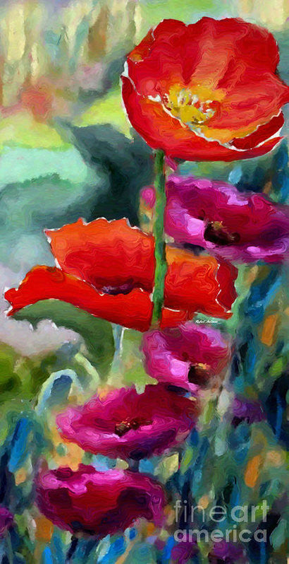 Art Print - Poppies In Watercolor