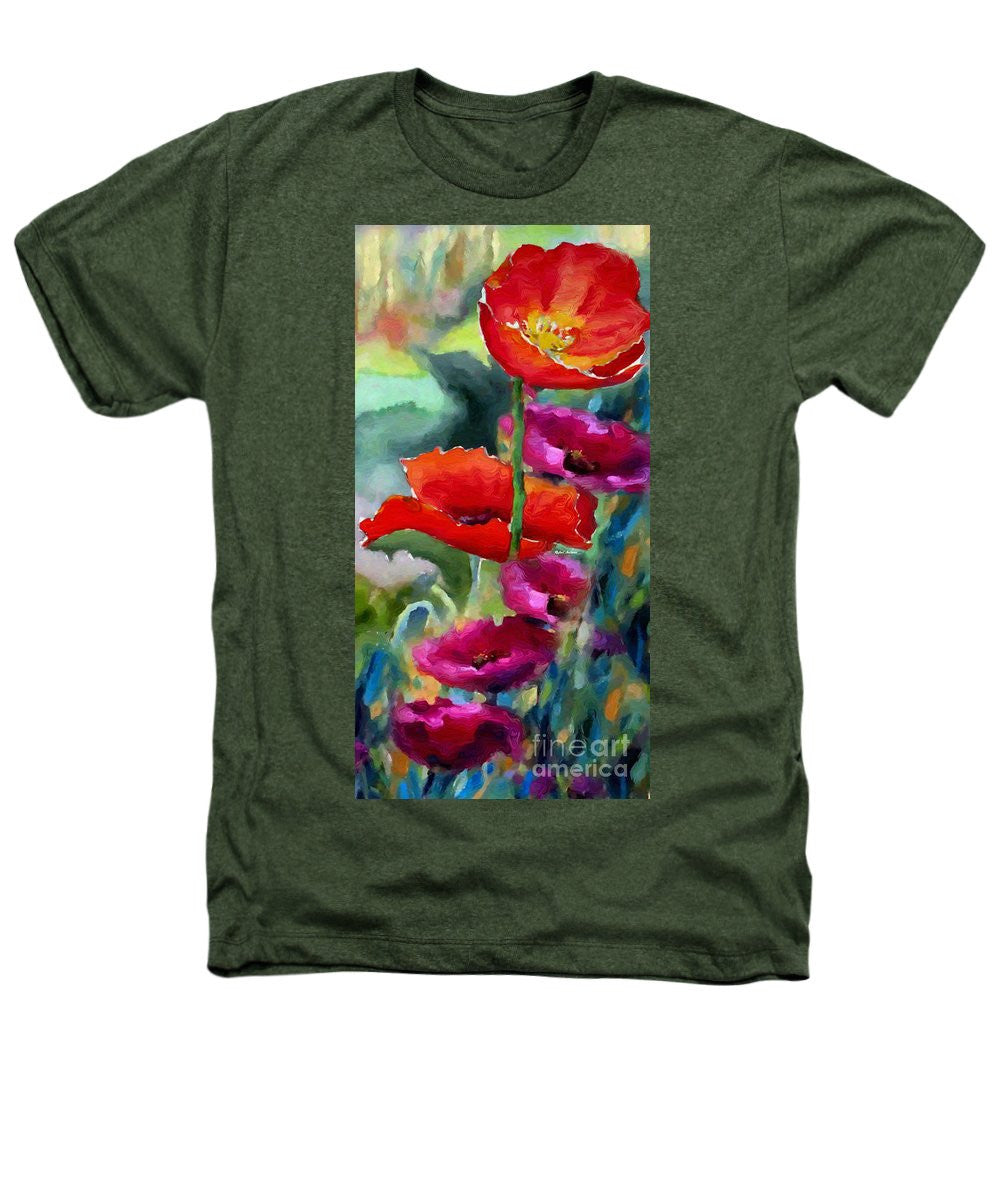 Heathers T-Shirt - Poppies In Watercolor