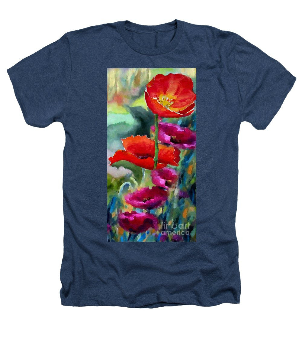 Heathers T-Shirt - Poppies In Watercolor