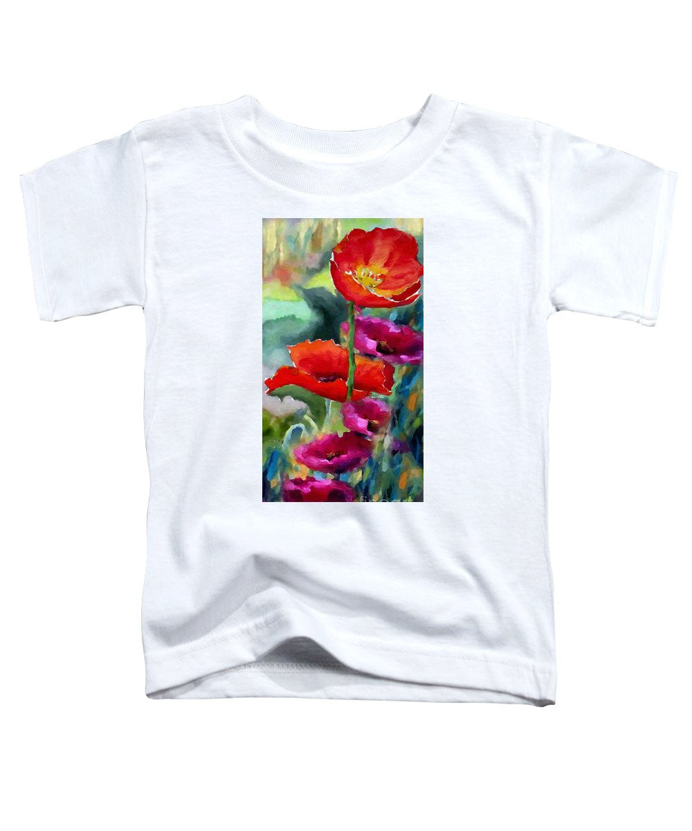 Toddler T-Shirt - Poppies In Watercolor