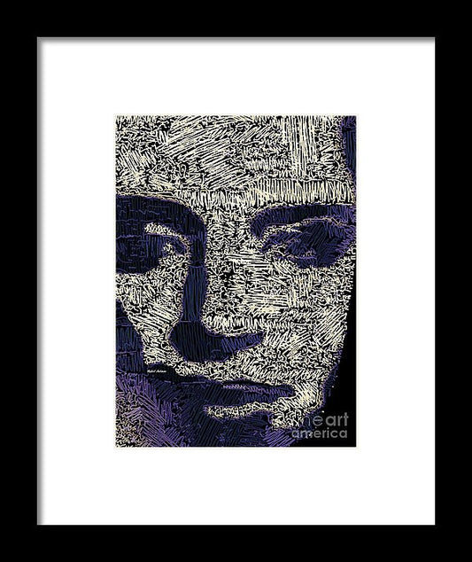 Framed Print - Portrait In Black And White