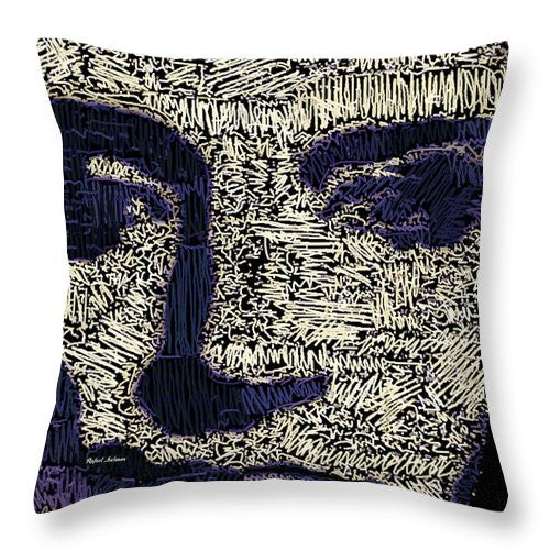 Throw Pillow - Portrait In Black And White