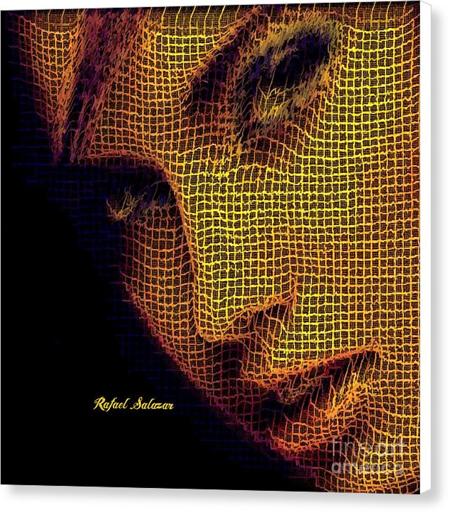 Portrait In Mesh - Canvas Print