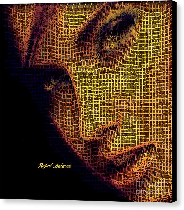 Portrait In Mesh - Canvas Print