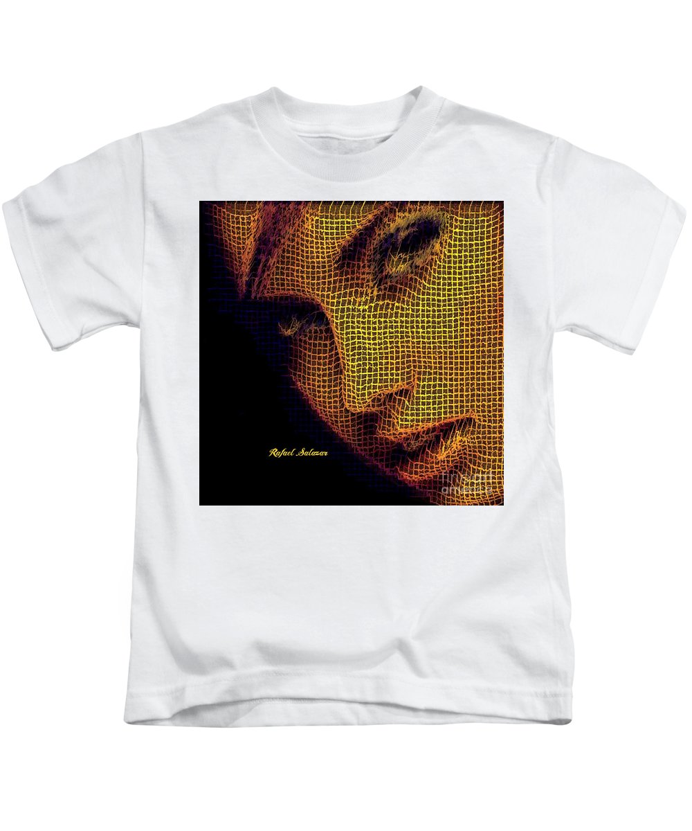 Portrait In Mesh - Kids T-Shirt