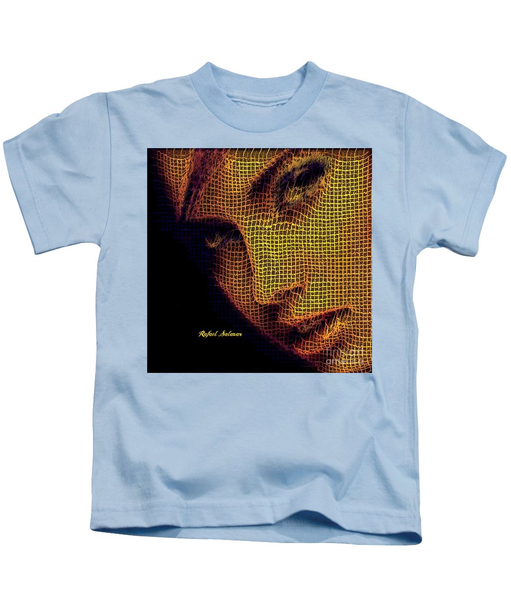 Portrait In Mesh - Kids T-Shirt