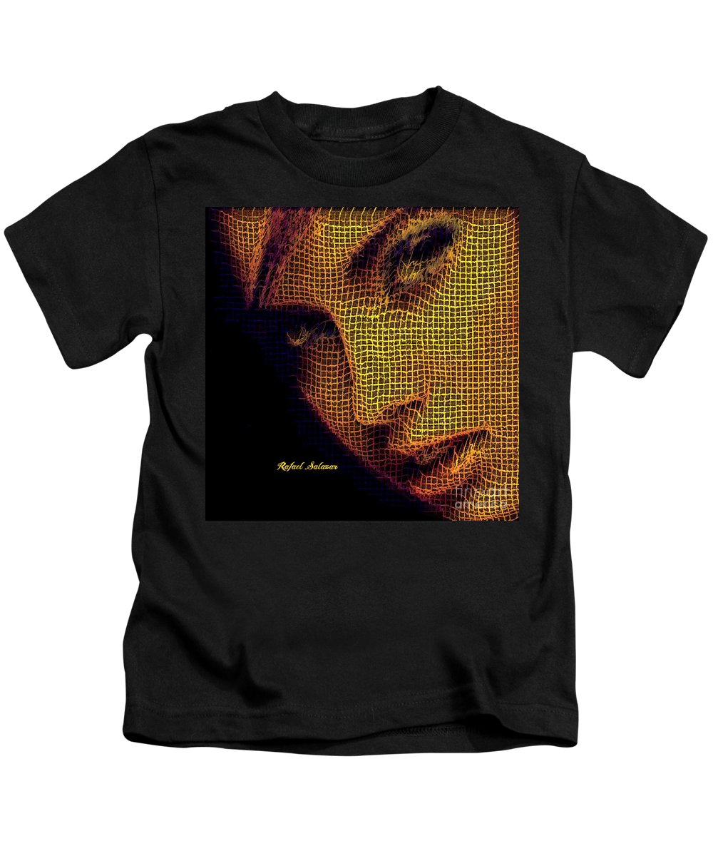 Portrait In Mesh - Kids T-Shirt