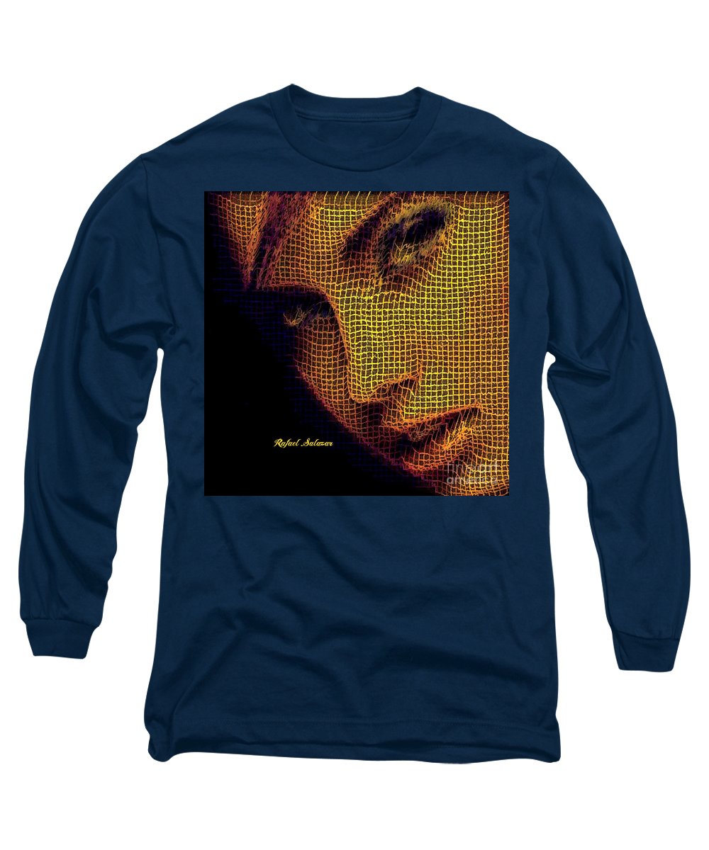 Portrait In Mesh - Long Sleeve T-Shirt