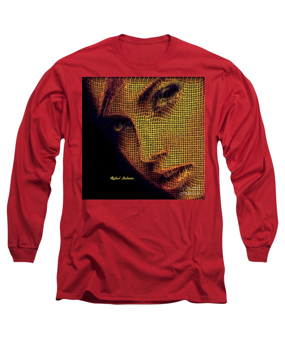 Portrait In Mesh - Long Sleeve T-Shirt