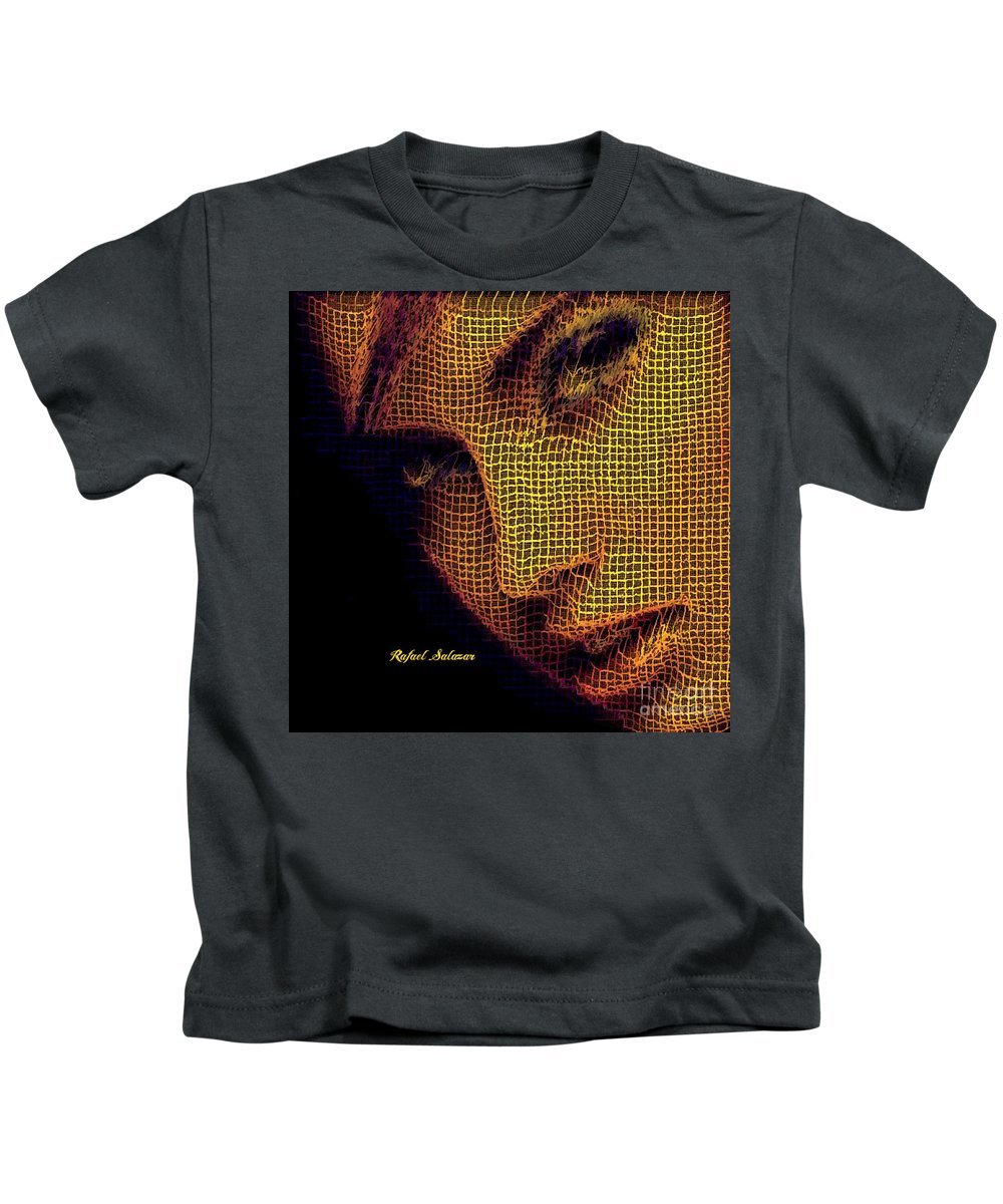 Portrait In Mesh - Kids T-Shirt