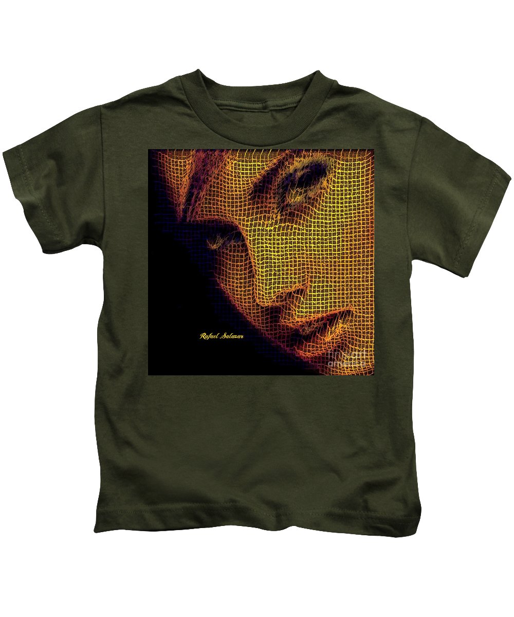 Portrait In Mesh - Kids T-Shirt