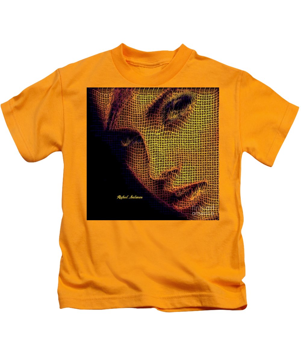 Portrait In Mesh - Kids T-Shirt