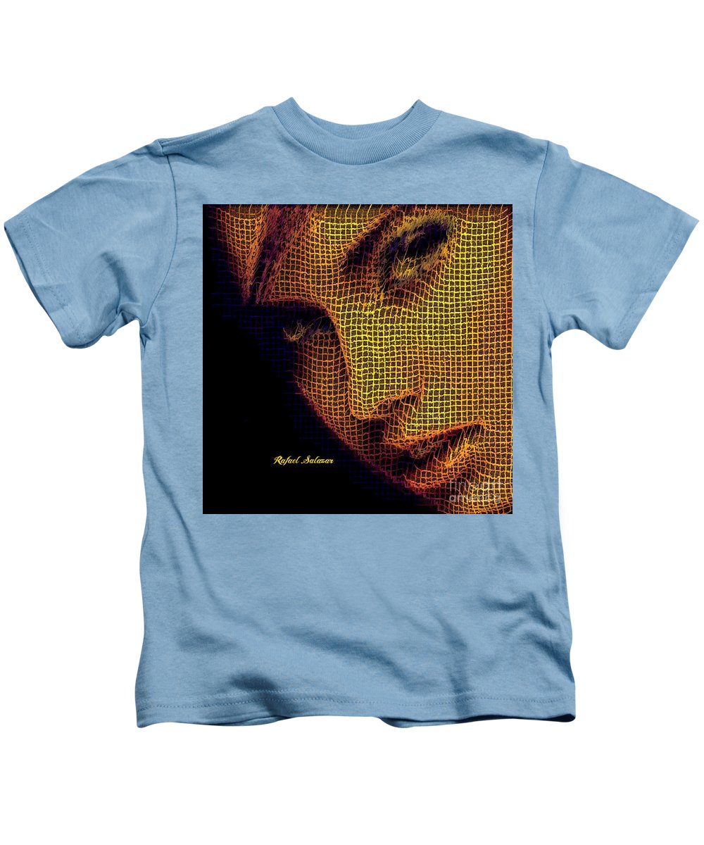 Portrait In Mesh - Kids T-Shirt