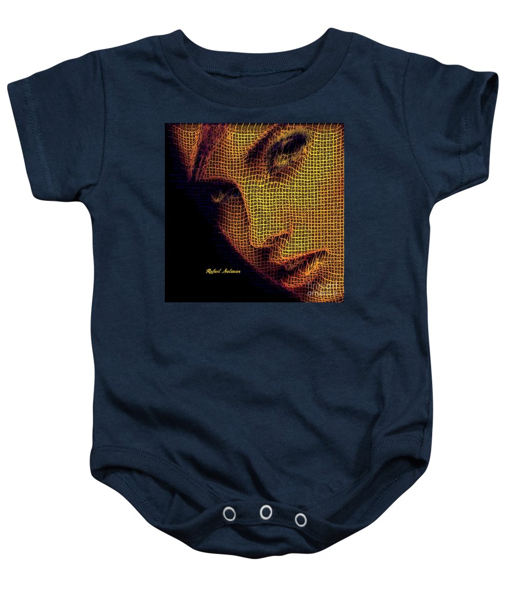 Portrait In Mesh - Baby Onesie