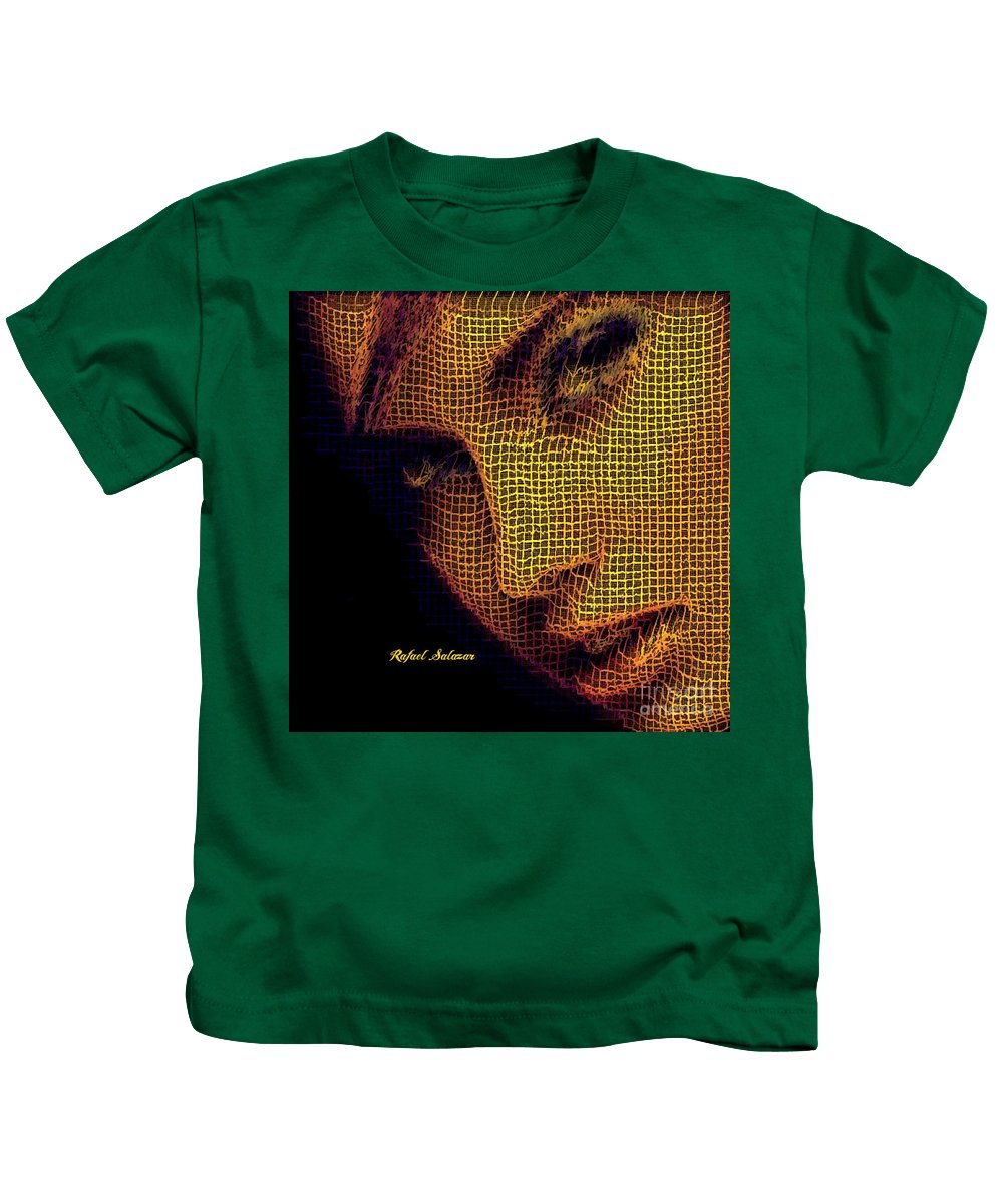 Portrait In Mesh - Kids T-Shirt