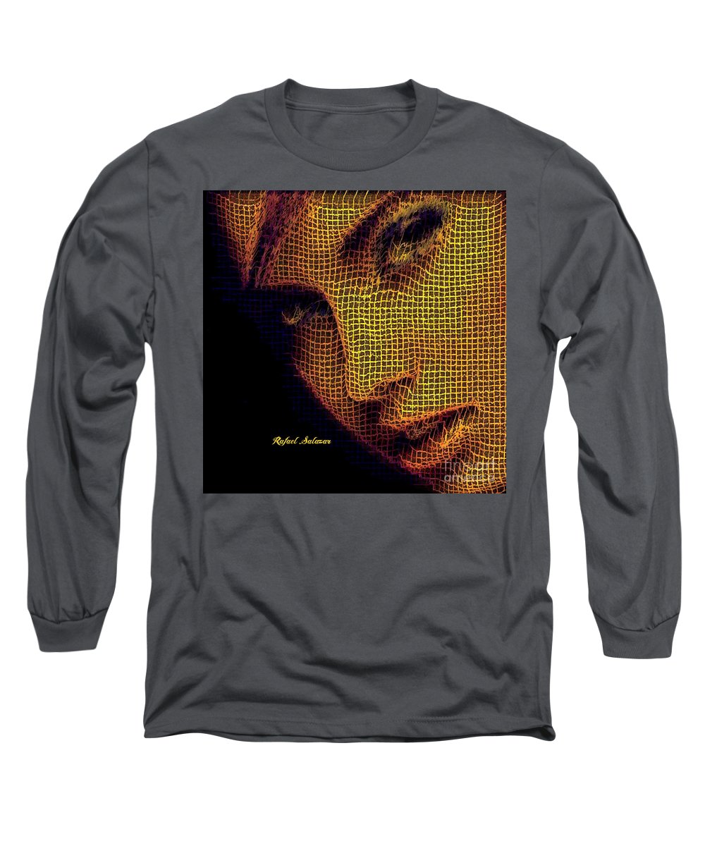 Portrait In Mesh - Long Sleeve T-Shirt