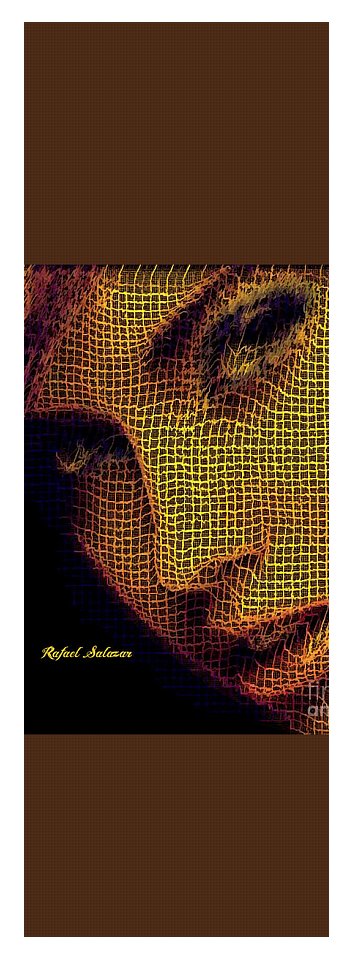 Portrait In Mesh - Yoga Mat