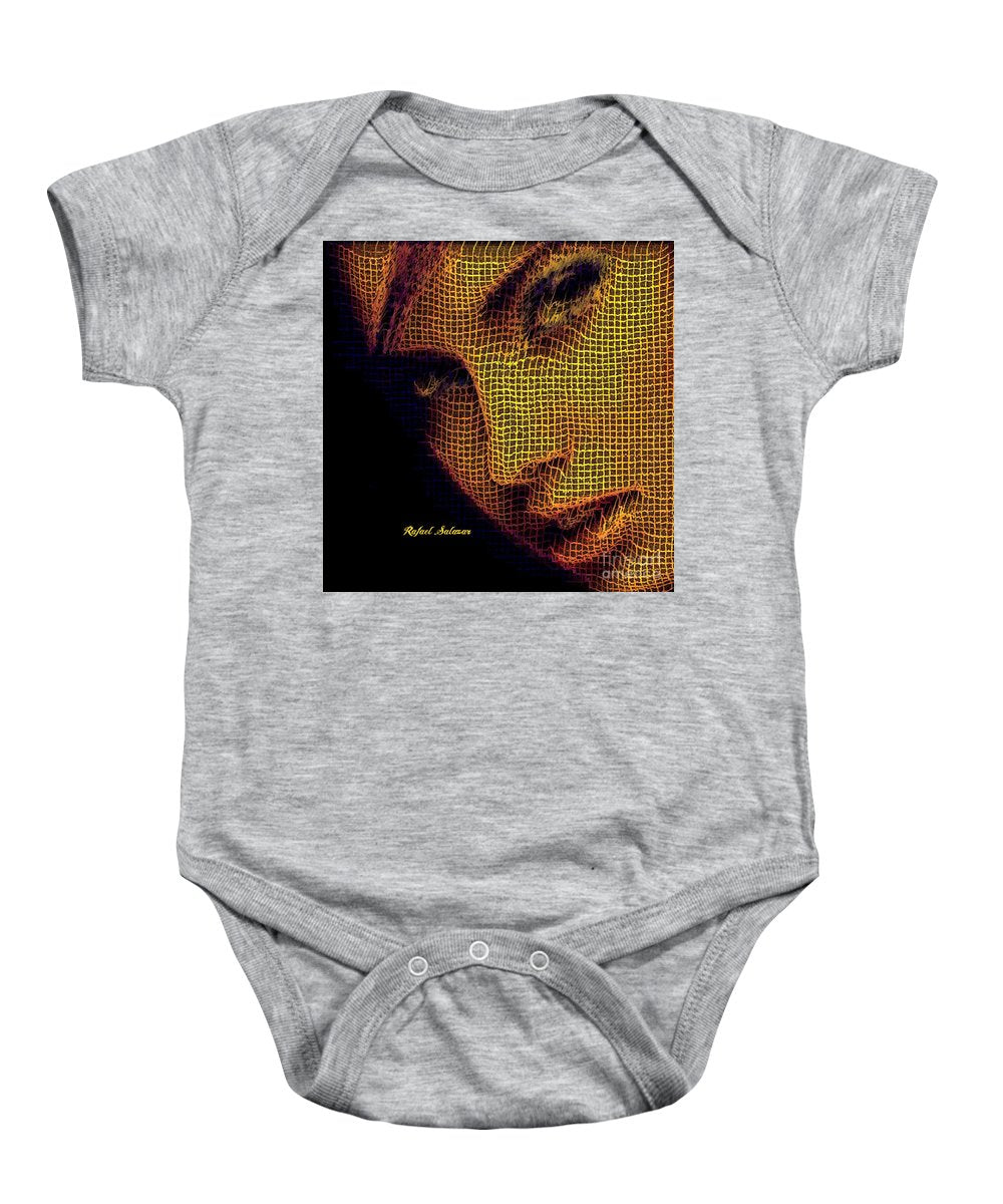 Portrait In Mesh - Baby Onesie