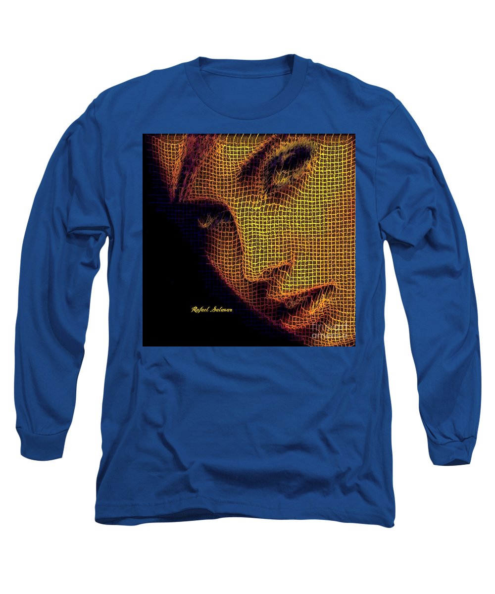 Portrait In Mesh - Long Sleeve T-Shirt