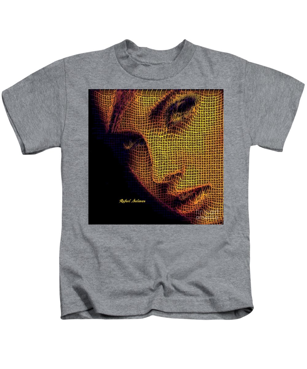 Portrait In Mesh - Kids T-Shirt