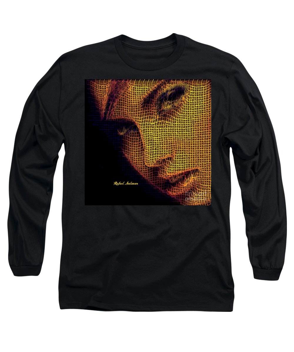 Portrait In Mesh - Long Sleeve T-Shirt