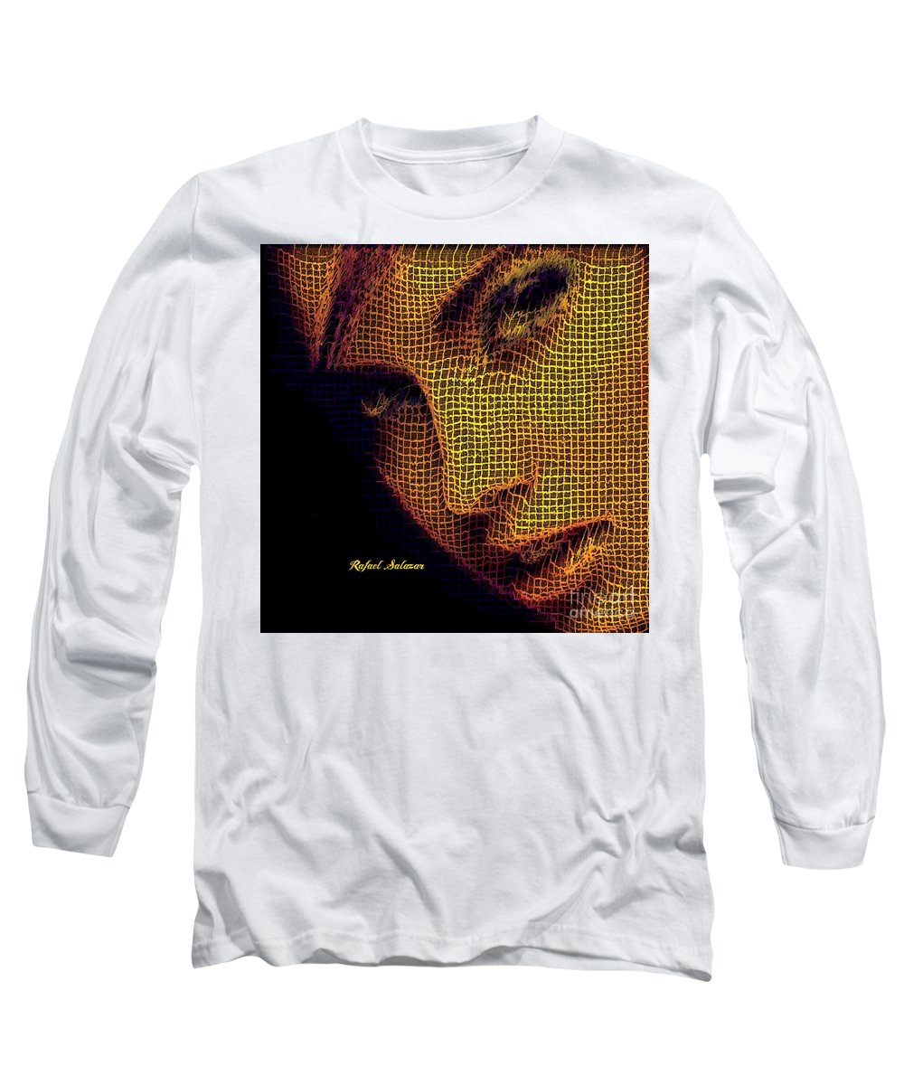 Portrait In Mesh - Long Sleeve T-Shirt