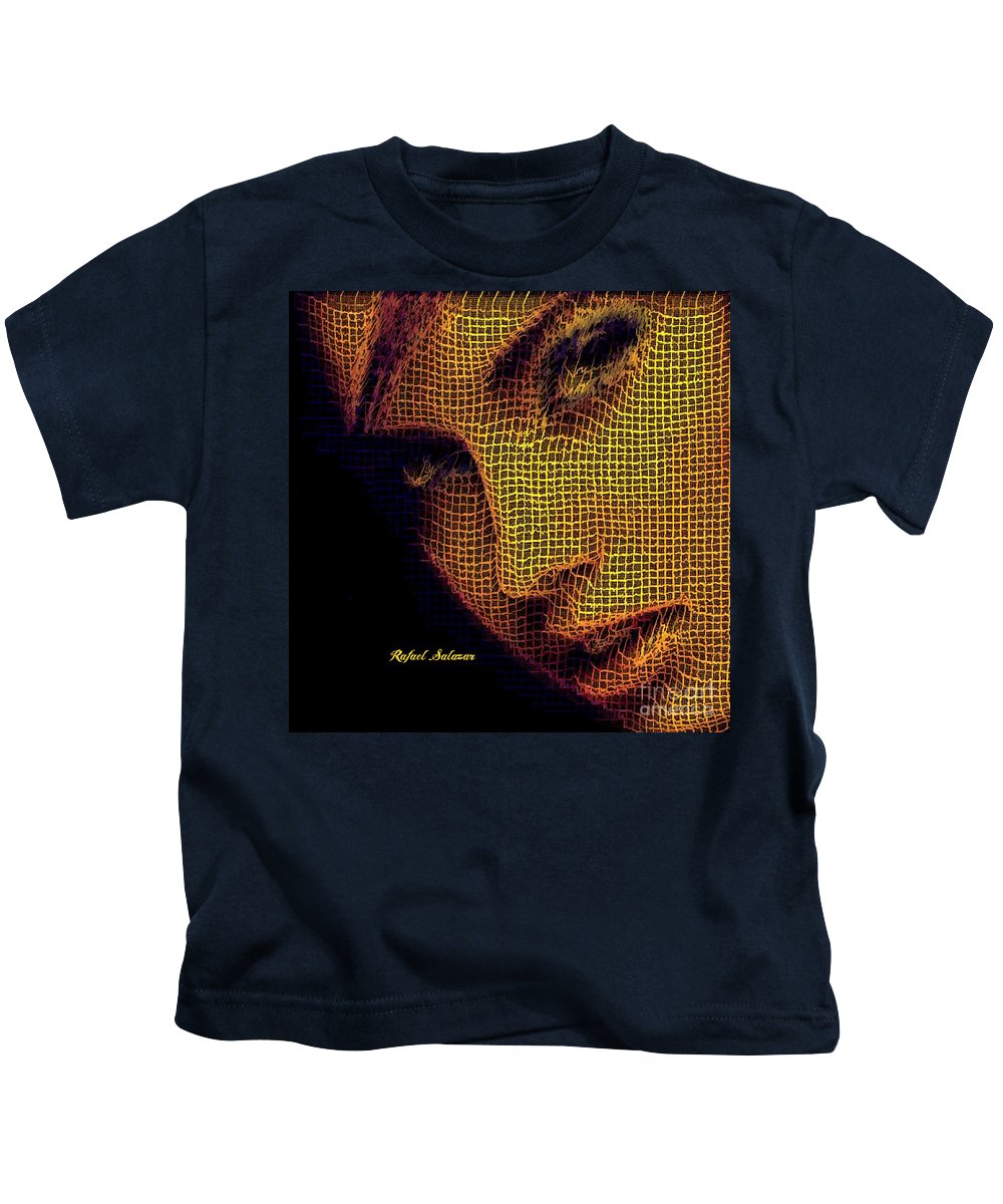 Portrait In Mesh - Kids T-Shirt