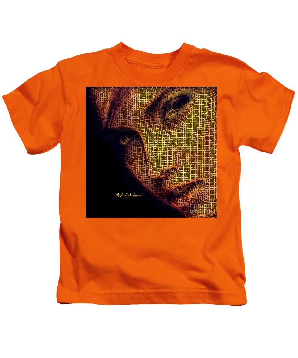 Portrait In Mesh - Kids T-Shirt